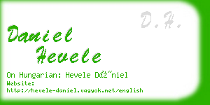 daniel hevele business card